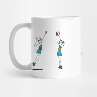 Netball players Mug